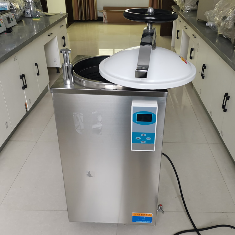 <strong>100升高压蒸汽灭菌器 液晶显示器械消毒锅</strong> 不锈钢立式高压锅示例图3