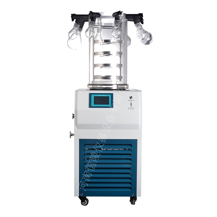 科研生物活性干粉制备真空冻干机多歧管挂瓶